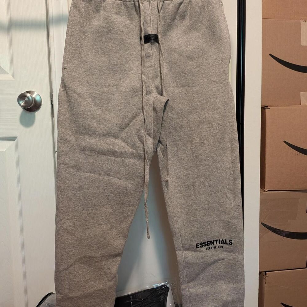 Fear-of-god Men's Grey and Cream Joggers-tracksuits